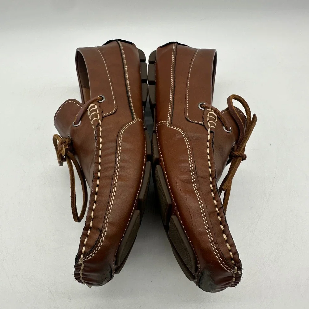 IZOD‎ 630182 Burton Tan Smooth Mens Size 9.5 M Driving Moccasin Loafer Shoes